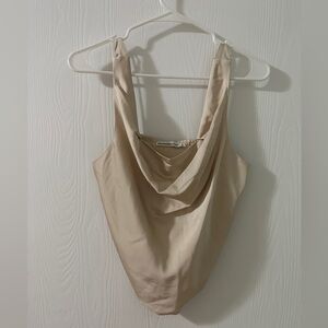 Abercrombie & Fitch champagne cowl neck top. Brand new with tags!